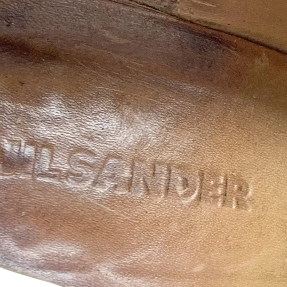 Jil Sander Black Suede Chunky Heel‎ Chukka Booties